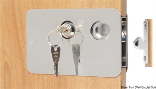Serratura per porte scorrevoli universale DX/SX